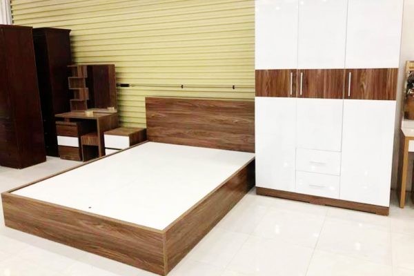 Hình ảnh Giường đẹp gỗ công nghiệp giá rẻ tại Hà Nội AmiA GN188