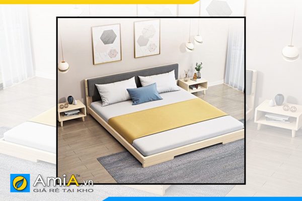 Hình ảnh Mẫu giường gỗ công nghiệp dáng thấp hiện đại AmiA GN172