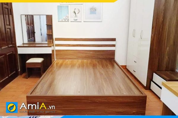 Hình ảnh Mẫu giường gỗ công nghiệp MDF đẹp hiện đại AmiA 151