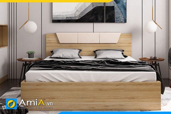 Hình ảnh Mẫu giường gỗ công nghiệp đẹp sang trọng cho phòng ngủ AmiA GN164