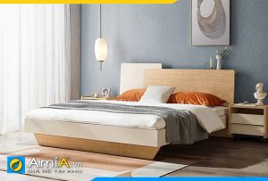 Hình ảnh Mẫu giường gỗ công nghiệp MDF kiểu mới đẹp độc đáo AmiA GN209