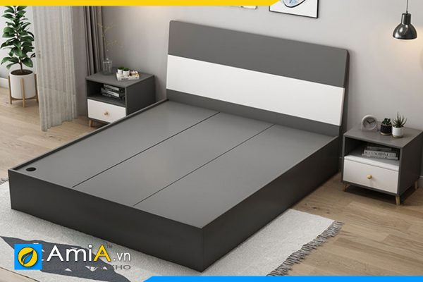 Hình ảnh Mẫu giường ngủ đẹp hiện đại giá rẻ gỗ công nghiệp MDF AmiA GN219