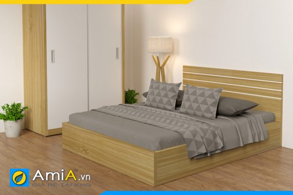 Hình ảnh Mẫu giường ngủ gỗ công nghiệp đẹp hiện đại gọn gàng AmiA GN154