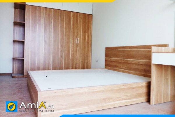 Hình ảnh Mẫu giường ngủ gỗ công nghiệp đẹp hiện đại thiết kế đơn giản AmiA GN179