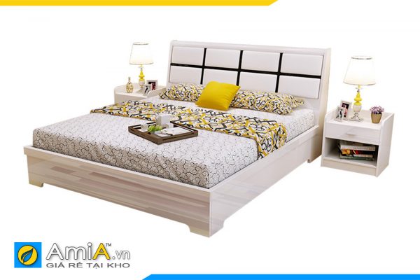 Hình ảnh Mẫu giường ngủ gỗ công nghiệp hiện đại giá tốt AmiA GN191