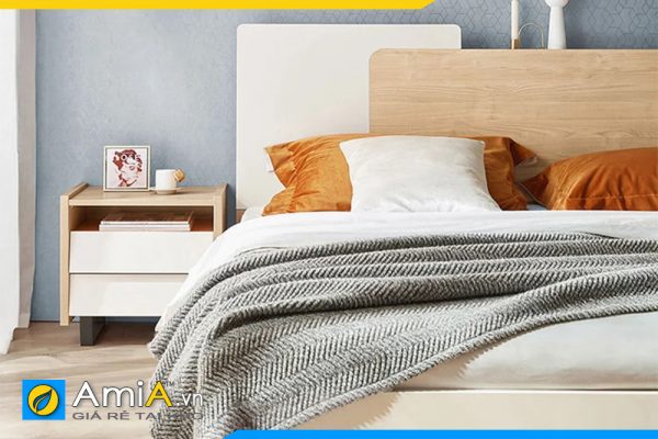 Hình ảnh Mẫu giường ngủ gỗ công nghiệp có thể kết hợp táp đầu giường AmiA GN209