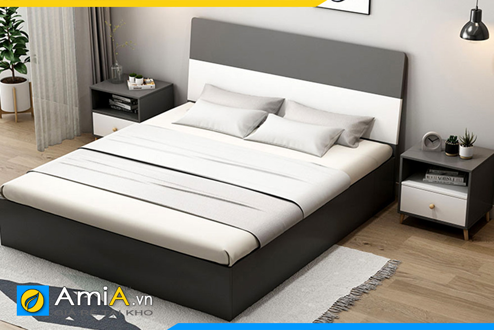 Mẫu giường ngủ hiện đại phong cách đơn giản gỗ CN AmiA GN219