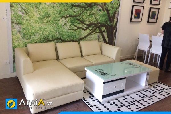 mẫu sofa góc phòng khách đẹp hiện đại amia pk168