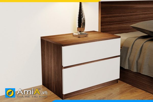 Hình ảnh Mẫu táp gỗ công nghiệp cho giường ngủ thiết kế 2 ngăn kéo AmiA TAP128