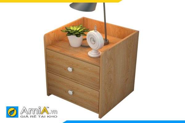 Hình ảnh Táp gỗ công nghiệp 2 ngăn kéo đẹp nhỏ xinh cho phòng ngủ AmiA TAP110