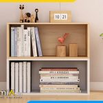 Kệ sách gỗ công nghiệp MDF phủ Melamine hiện đại AmiA KS187