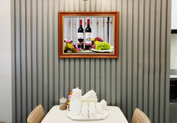 Hình ảnh Tranh treo tường bàn ăn đẹp chủ đề rượu vang chùm nho AmiA PA114