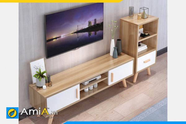 Hình ảnh Tủ kệ tivi đẹp gỗ công nghiệp hiện đại AmiA TUTV 114