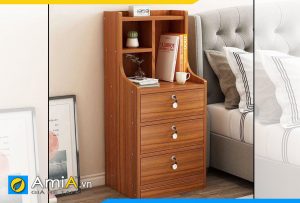 Hình ảnh Tủ tab giường ngủ 3 ngăn kéo và kệ trang trí đẹp AmiA TAP171
