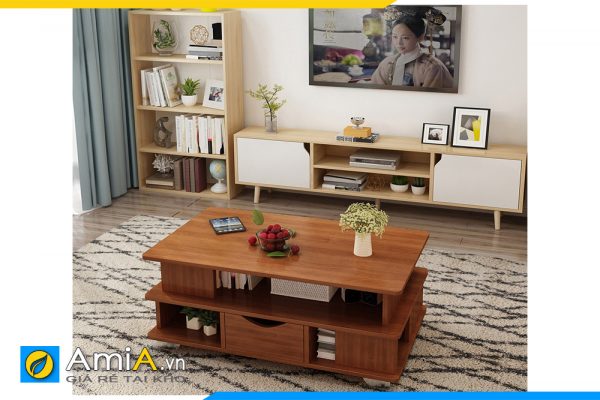Hình ảnh Bàn trà gỗ công nghiệp đẹp cho phòng khách AmiA BAN 091