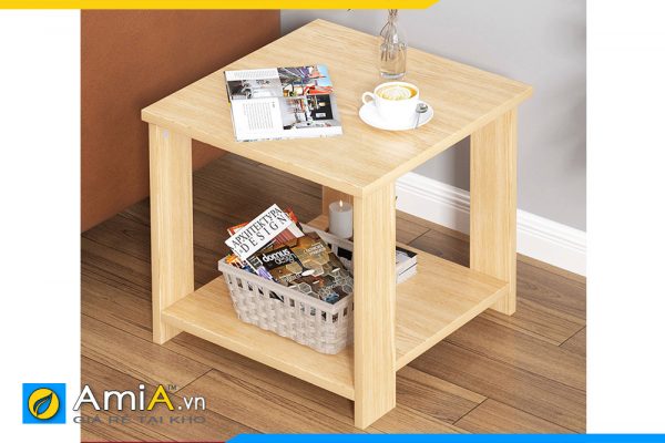Hình ảnh Bàn trà gỗ đơn giản cho phòng khách tối giản AmiA BAN 105A