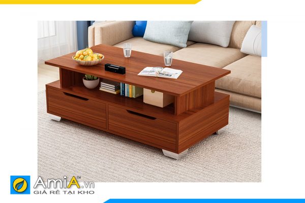 Hình ảnh Bàn trà sofa cho phòng khách đẹp gỗ công nghiệp MDF AmiA BAN 086