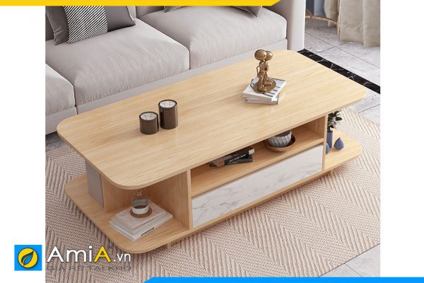 Hình ảnh Bàn trà sofa phòng khách gỗ MDF hiện đại AmiA BAN 100