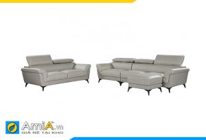 bộ sofa da phòng khách đẹp hiện đại amia pk0016