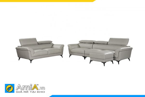 bộ sofa da phòng khách đẹp hiện đại amia pk0016