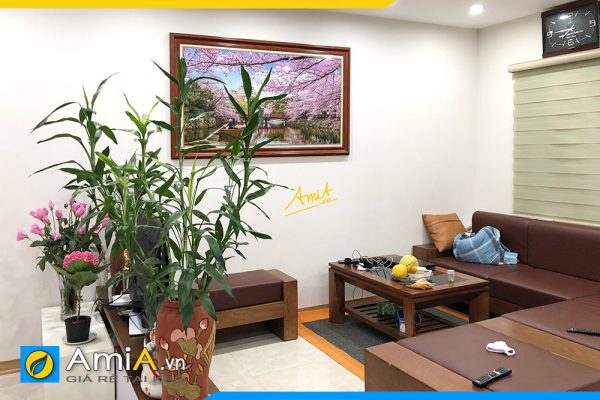 Hình ảnh Bức tranh phong cảnh Nhật Bản 1 tấm treo phòng khách đẹp AmiA TPK1673