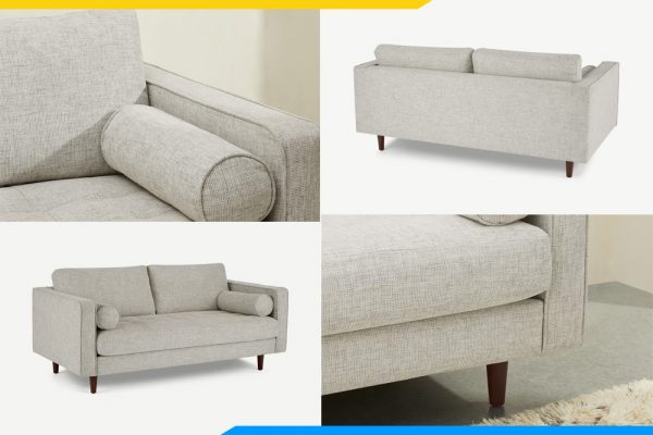 các chi tiết cận cảnh mẫu ghế sofa văng nỉ đẹp amia pk0039