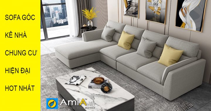 các mẫu sofa góc phòng khách chung cư đẹp nhất