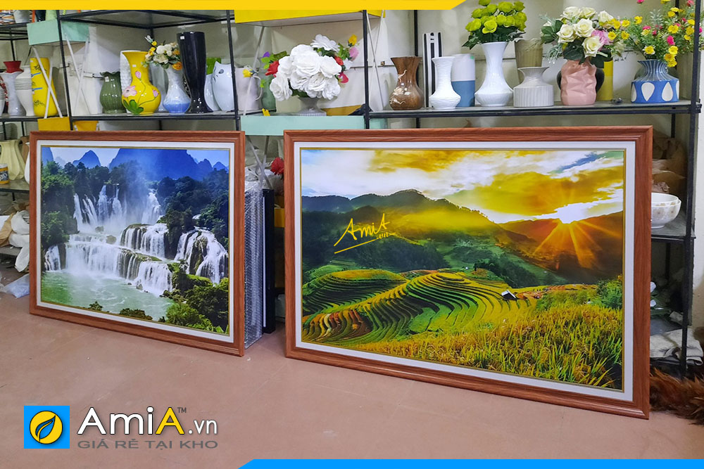 Hình ảnh Combo tranh treo tường phòng khách nhà phố Khương Trung