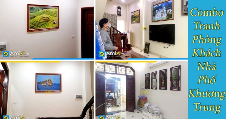 Hình ảnh Cùng AmiA thi công 5 bức tranh đẹp cho nhà phố Khương Trung