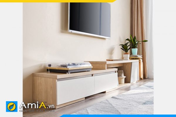 Hình ảnh Kệ tivi đẹp cho phòng khách hiện đại gỗ MDF AmiA TUTV 129