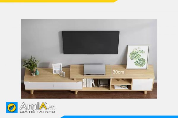 Hình ảnh Kệ tivi phòng khách đẹp chất liệu gỗ công nghiệp AmiA TUTV 126