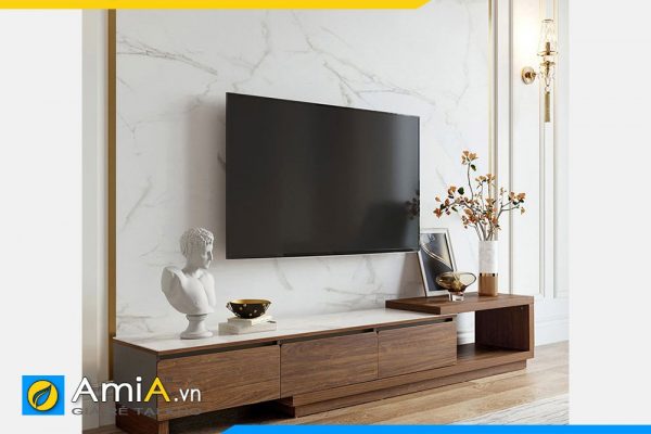 Hình ảnh Kệ tủ tivi gỗ đẹp cho phòng khách AmiA TUTV 135