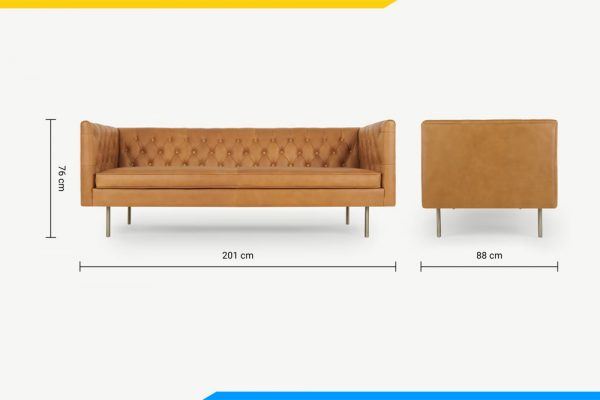 kích thước ghế sofa văng dài bọc da