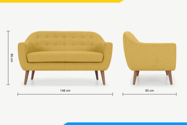 kích thước dài rộng của ghế sofa văng liền amia pk0044