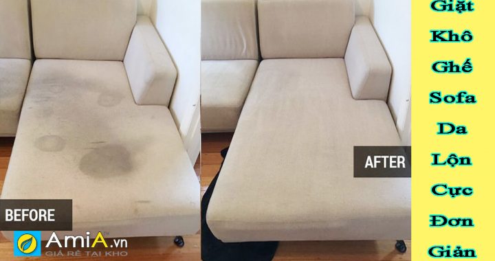 Giặt khô ghế sofa đơn giản tại nhà