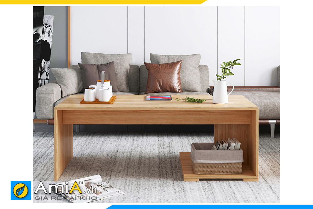 Hình ảnh Mẫu bàn trà gỗ đẹp cho phòng khách đepj AmiA BAN 098