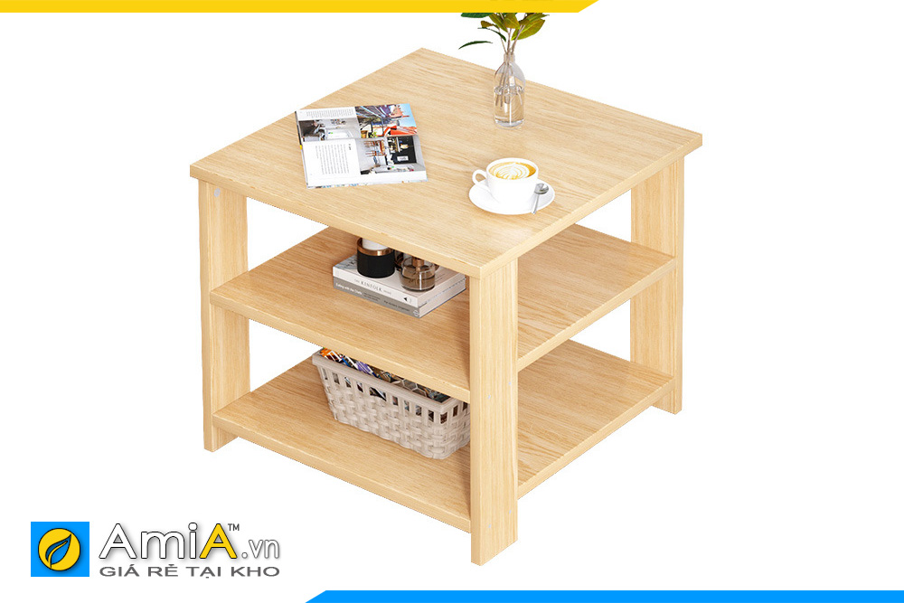 Hình ảnh Mẫu bàn trà gỗ ép đẹp hiện đại kiểu dáng đơn giản AmiA BAN 105