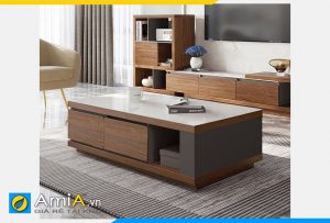 Hình ảnh Mẫu bàn trà gỗ phòng khách đẹp hiện đại AmiA BAN 135