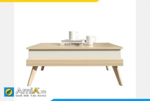 Hình ảnh Mẫu bàn trà sofa đẹp chân cao dáng hộp gỗ ép AmiA BAN 142