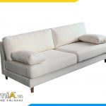 mẫu ghế sofa không tay vịn nhỏ gọn màu trắng