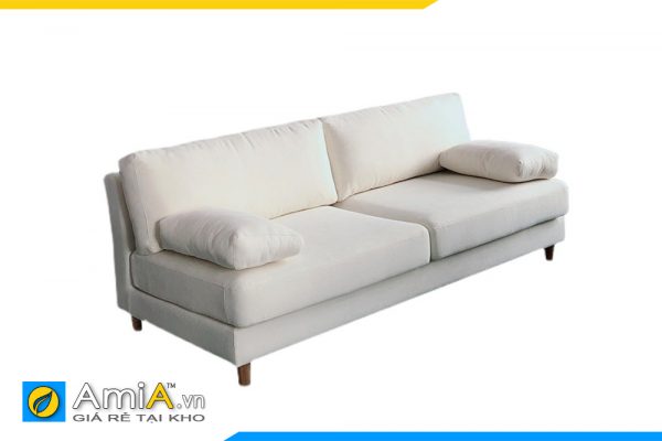 mẫu ghế sofa không tay vịn nhỏ gọn màu trắng