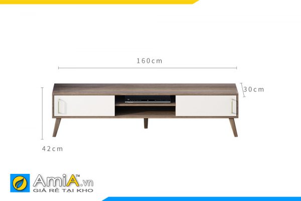 Hình ảnh Mẫu kệ tivi đẹp gỗ công nghiệp thiết kế đối xứng AmiA TUTV 120