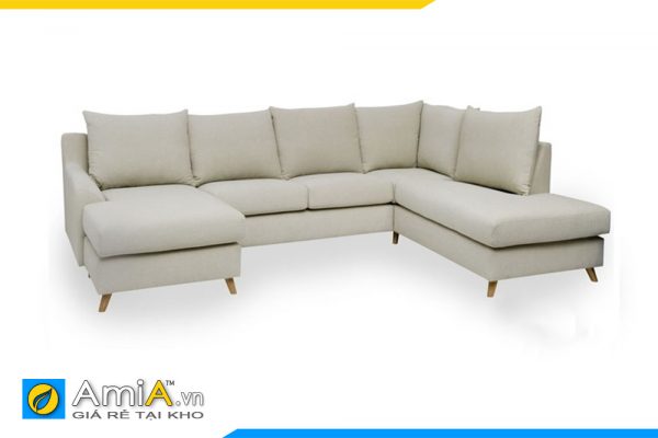 Mẫu sofa góc chữ U cho phòng khách rộng AmiA 40520201