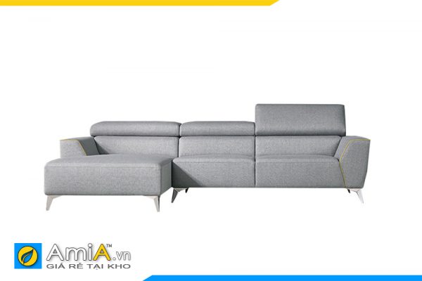 sofa góc chữ L chân sắt nhỏ thanh amia pk0003