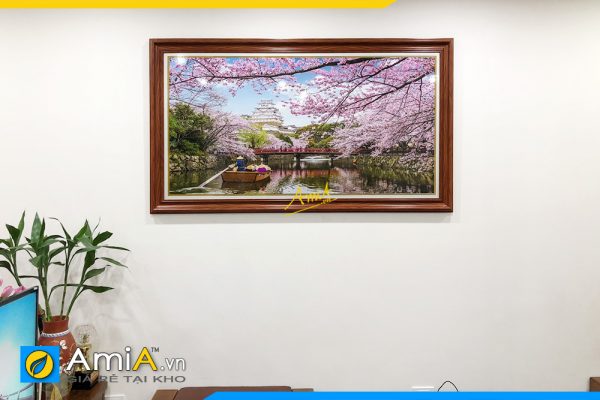 Hình ảnh Tranh đẹp phong cảnh Nhật Bản trang trí phòng khách AmiA TPK1673