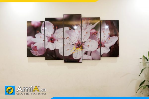 Hình ảnh Tranh hoa treo tường trang trí phòng khách đẹp AmiA TPK332