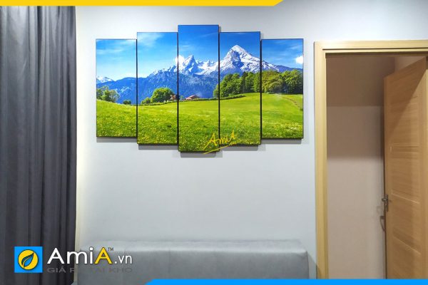Hình ảnh Tranh phong cảnh thiên nhiên treo tường phòng khách AmiA NUI110
