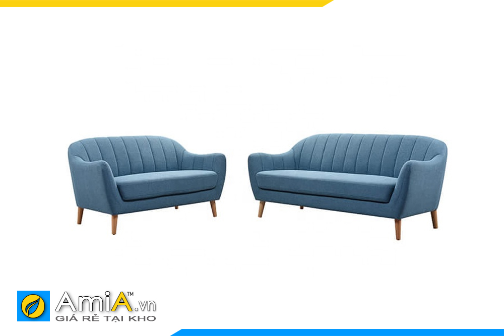 bộ đôi 2 ghế sofa văng nỉ đặt làm theo yêu cầu amia pk0066