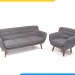 bộ sofa phòng khách nhỏ dạng vải nỉ đẹp amia pk0083