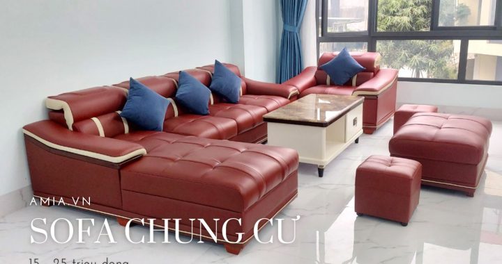các mẫu sofa đẹp cho chung cư giá từ 15-25 triệu đồng